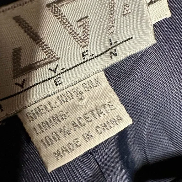 Silk Blazer Mens Vintage Blazer 100% Silk Y2K Style Preppy Fashion VTG Blazer - Picture 4 of 7